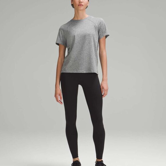 Lululemon License to Train Classic-Fit T-Shirt Heathered Black 8 - Picture 2 of 8